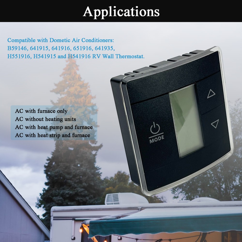 RV Single Zone Wall Thermostat For Dometic for RV/Camper Conditioner 3316250.712