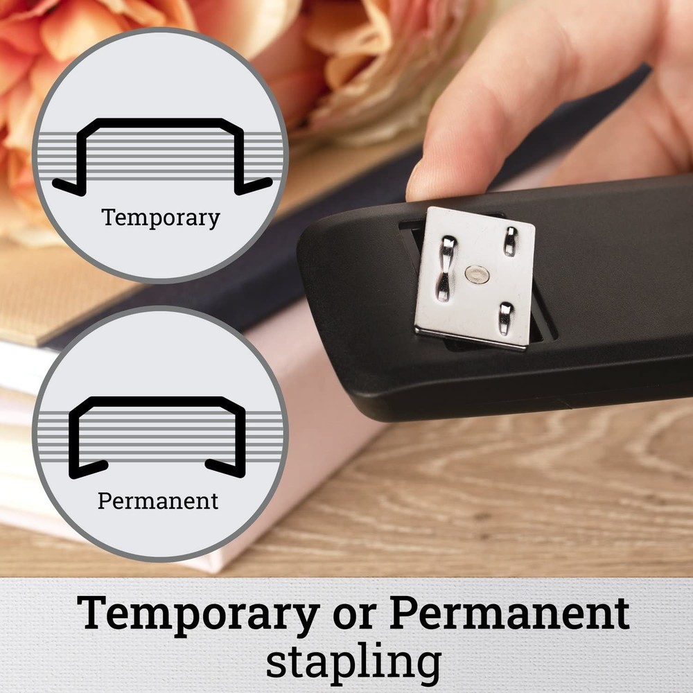 Standard Stapler, 20 Sheet Capacity, Eco Version, Jam Free, 2 Pack, Black (54...