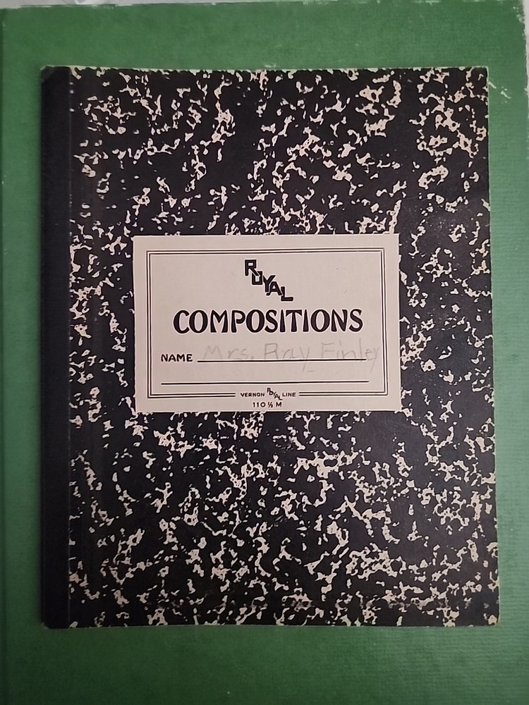 1940s - 1960s Style Composition Notebook Lightly Used
