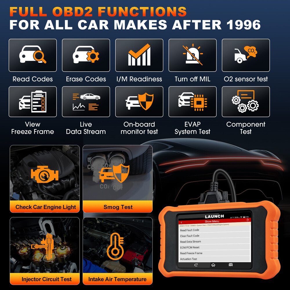 LAUNCH X431 Creader Elite 2.0 for LANDROVER Car Diagnostic Scan Tool ECU Coding