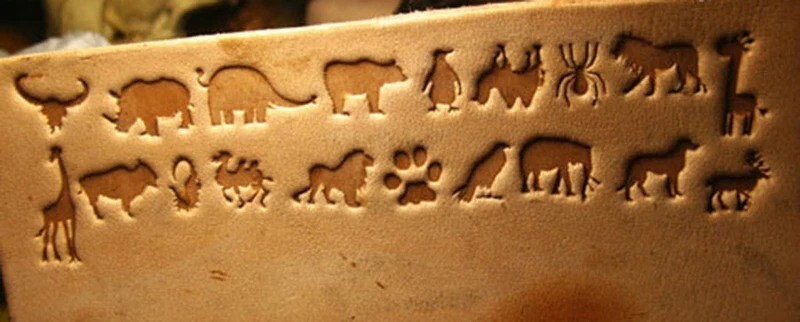 40Pcs Animal Leather Stamp Set Crafting Mold Tools Engraving Printing Pattern