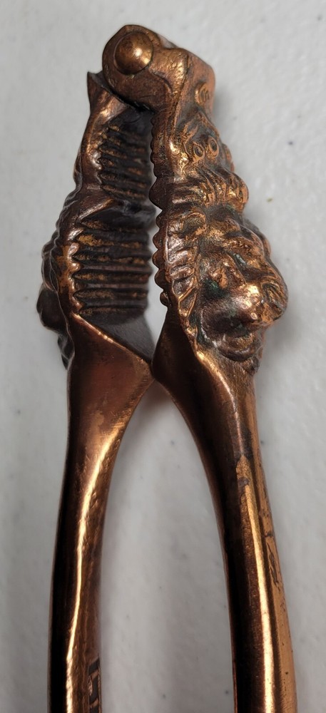 Vintage Lilium Copper Plated Lion Head Nutcracker Kitchen Tools