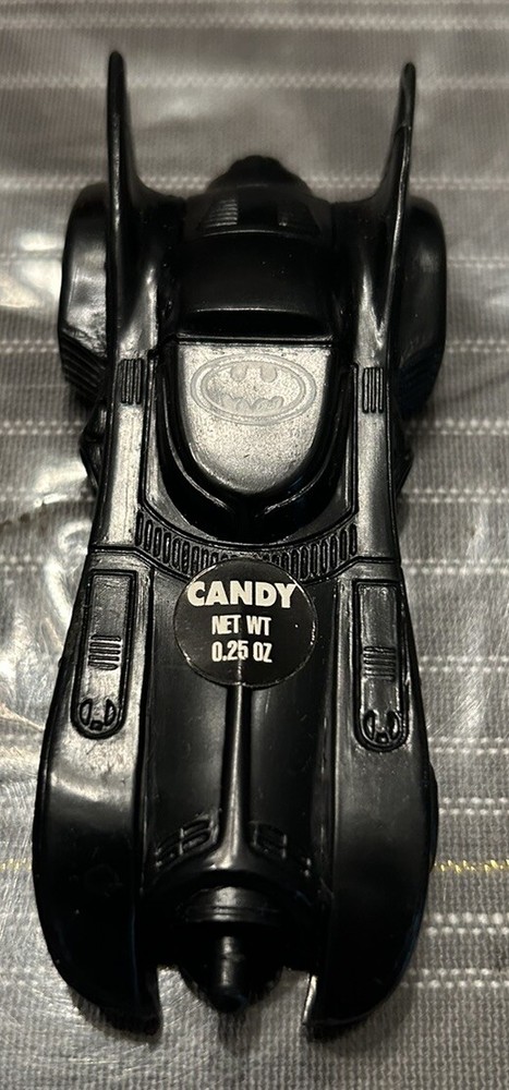 Vintage 1991 Topps Batman Batmobile Candy Container DC Comics NEW Unused