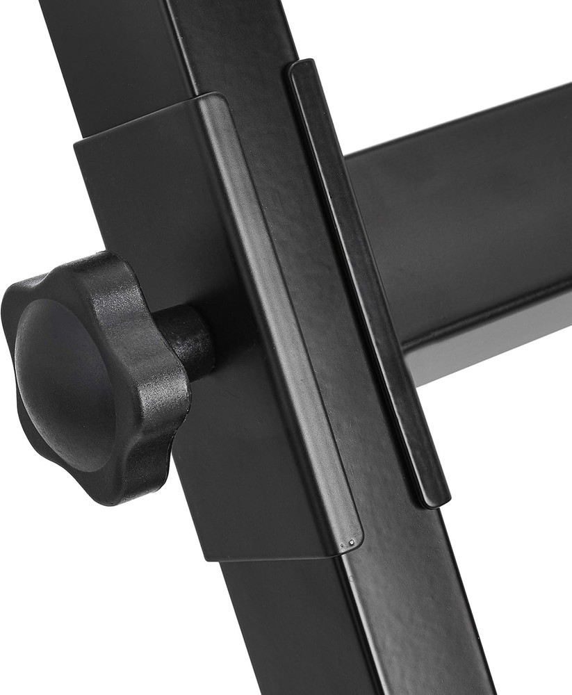 Portable Z-Shape Keyboard & Piano Stand - Compact, Stable, Black