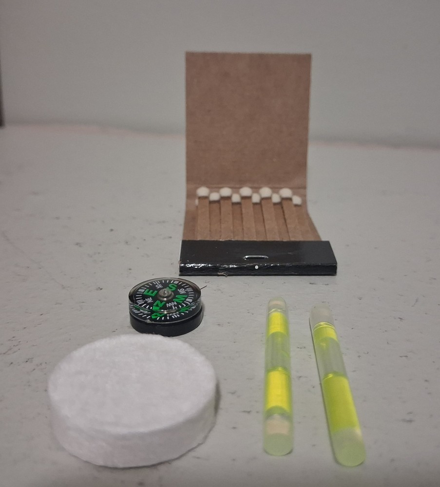 Micro Survival Tin Outdoor Survival Pocket Size Compact Kit