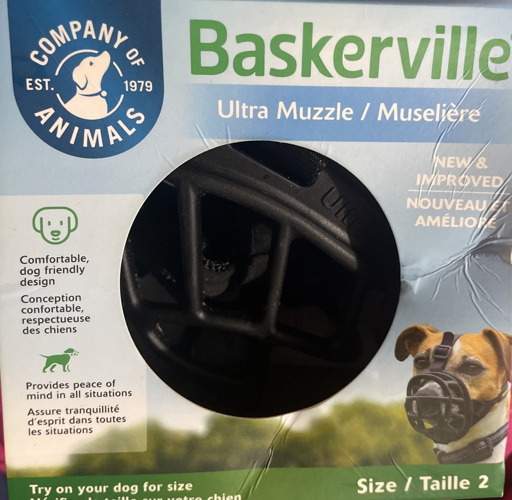 BASKERVILLE ULTRA MUZZLE Patented Breathable Dog Training Muzzle Small size 2