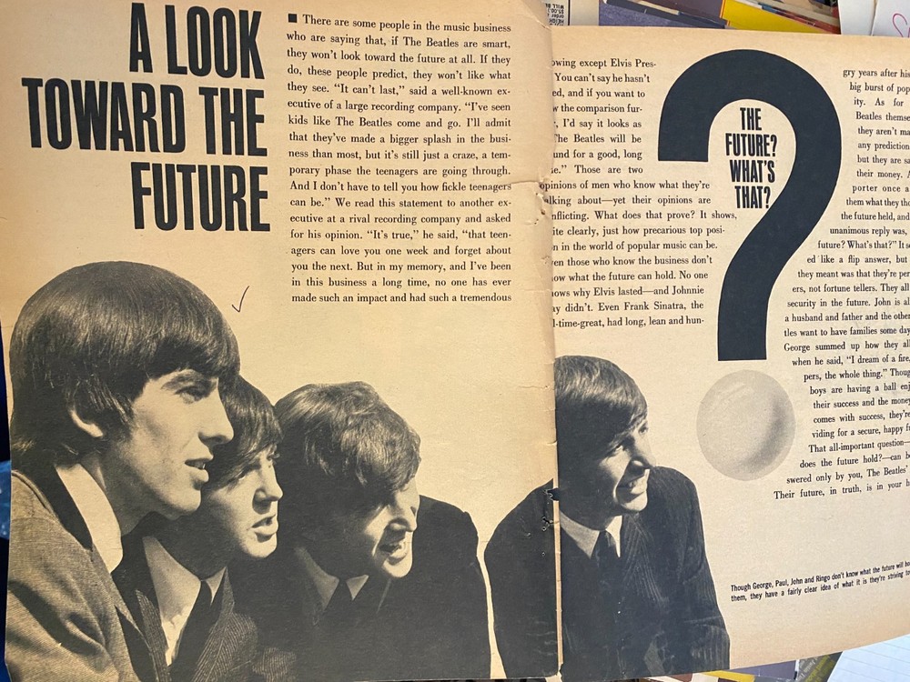 The Beatles, Two Page Vintage Clipping