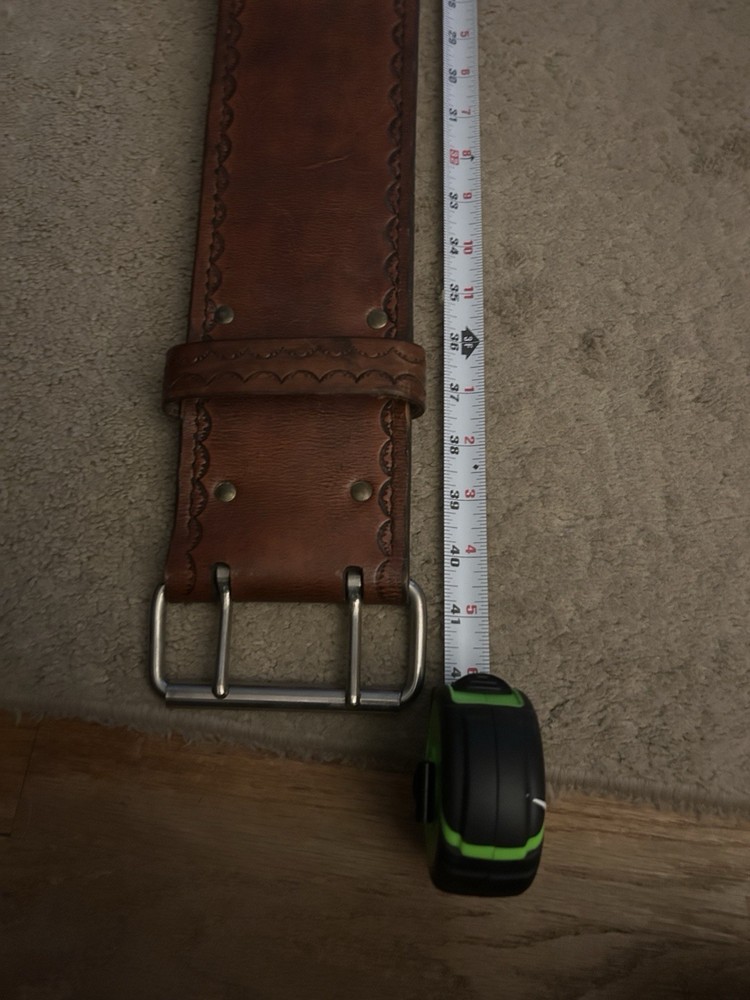 Classic Old School Custom Weight Lifting Belt (41in.) Read Size