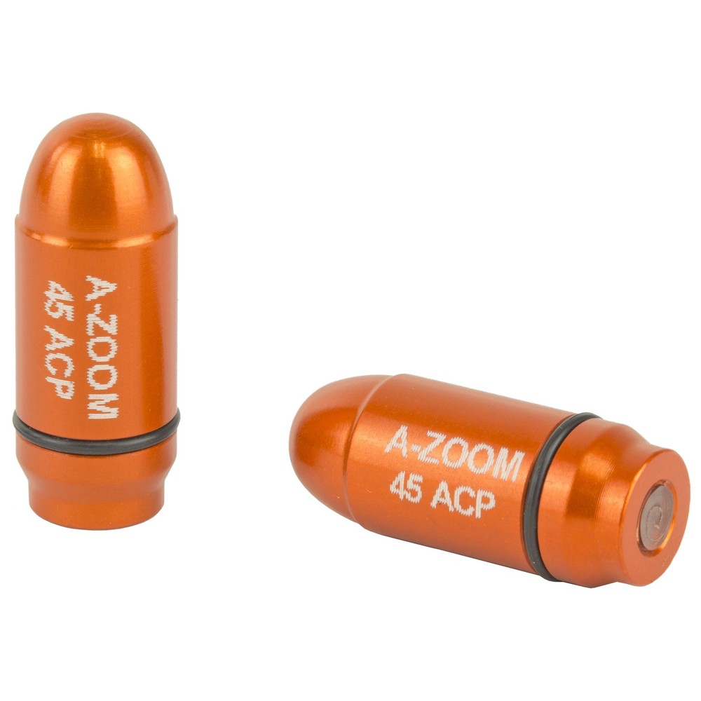 A-Zoom Strikercaps 9MM Orange Snap Caps 2 Pack for Function Testing and Safety