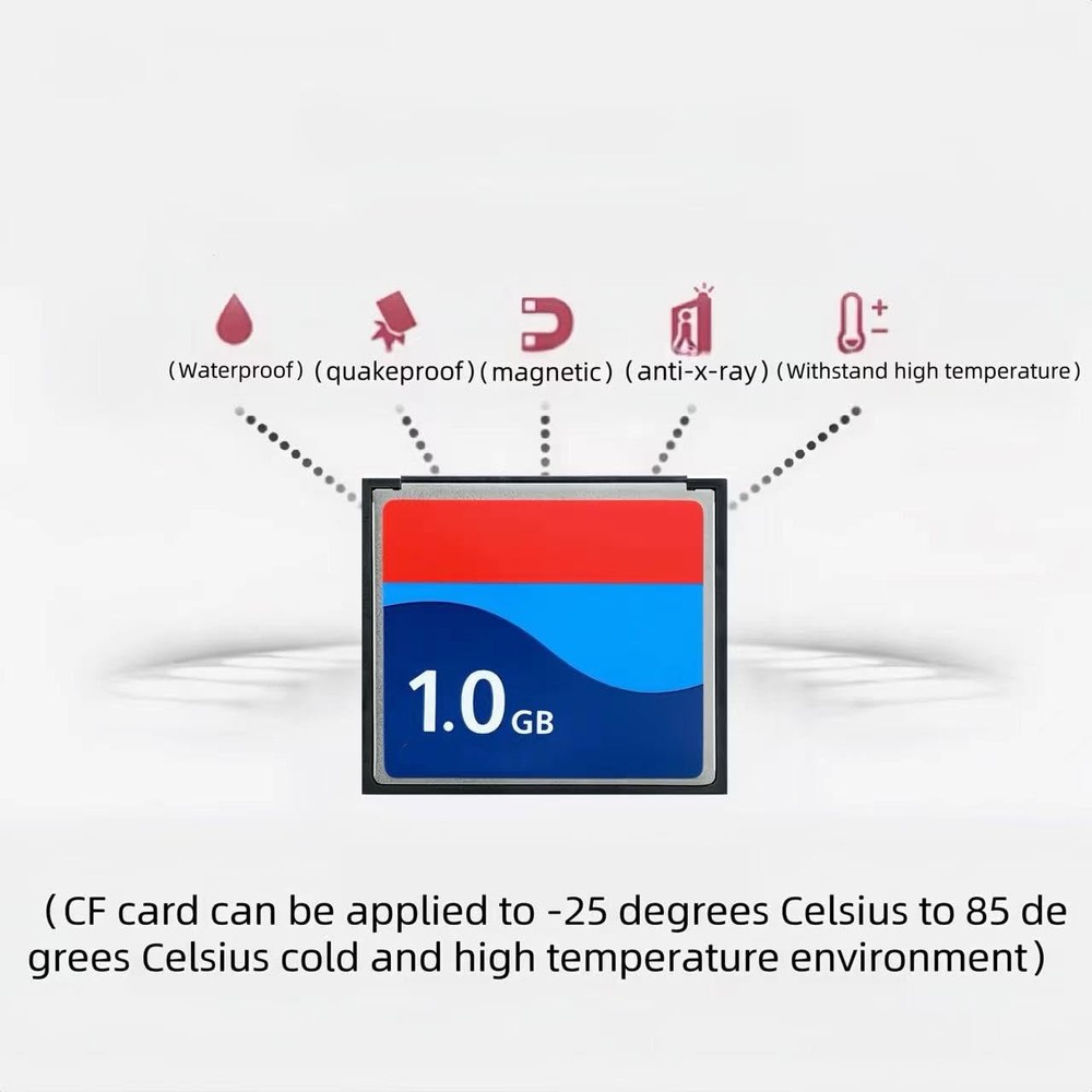 CompactFlash Memory Card 1GB CF Camera Industrial Black