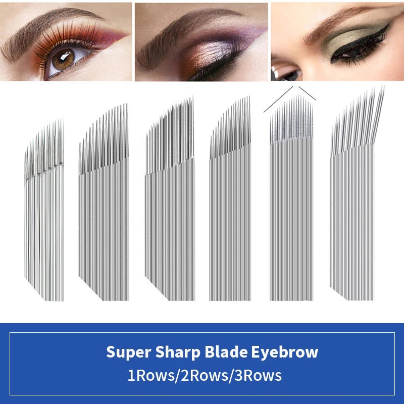 Microblading Tattoo Needles Disposable Makeup Eyebrow Supplies Microblades Blade