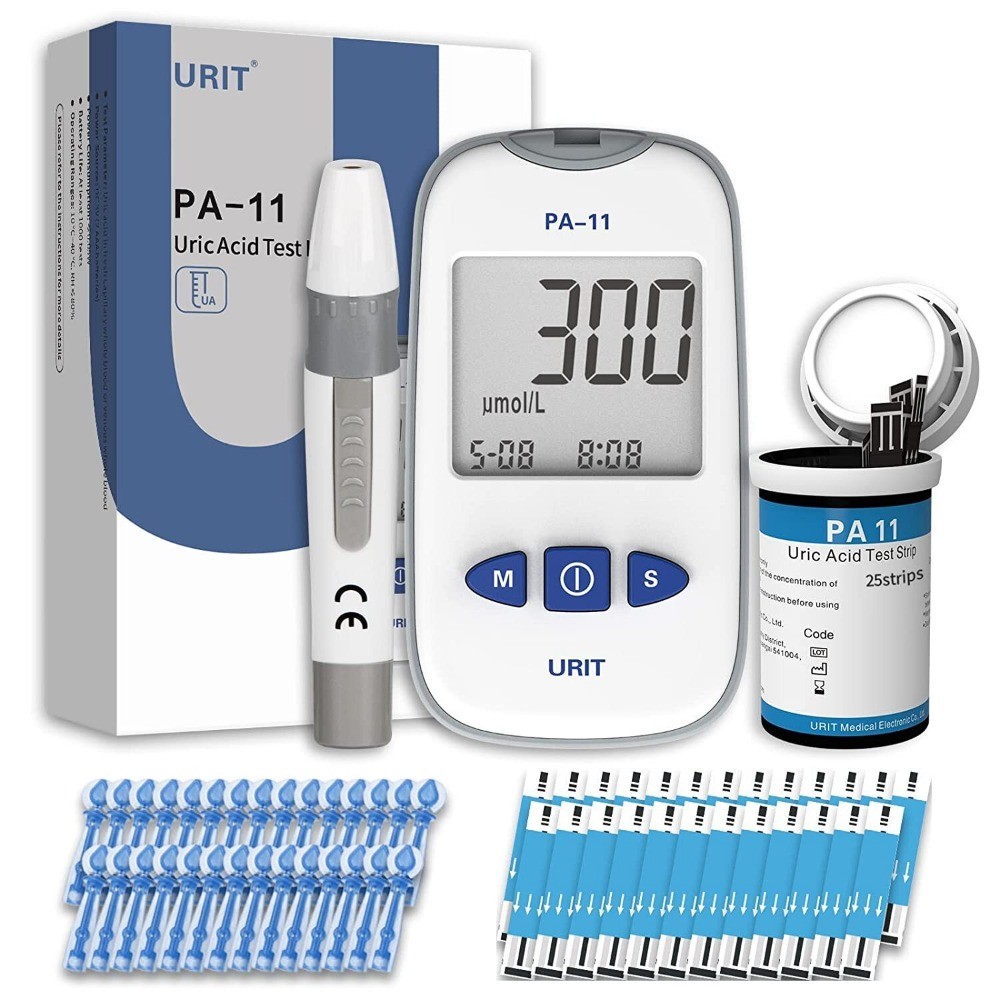 URIT Home Uric Acid Meter Test Kit，Uric Acid Test Meter + 25 Test Strips..6