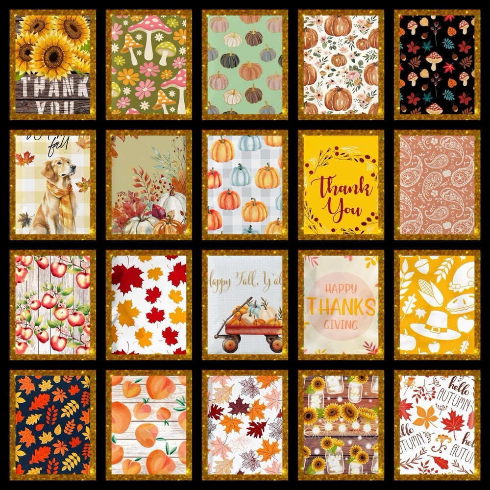 Poly Mailers Autumn Fall Assortment 100ct