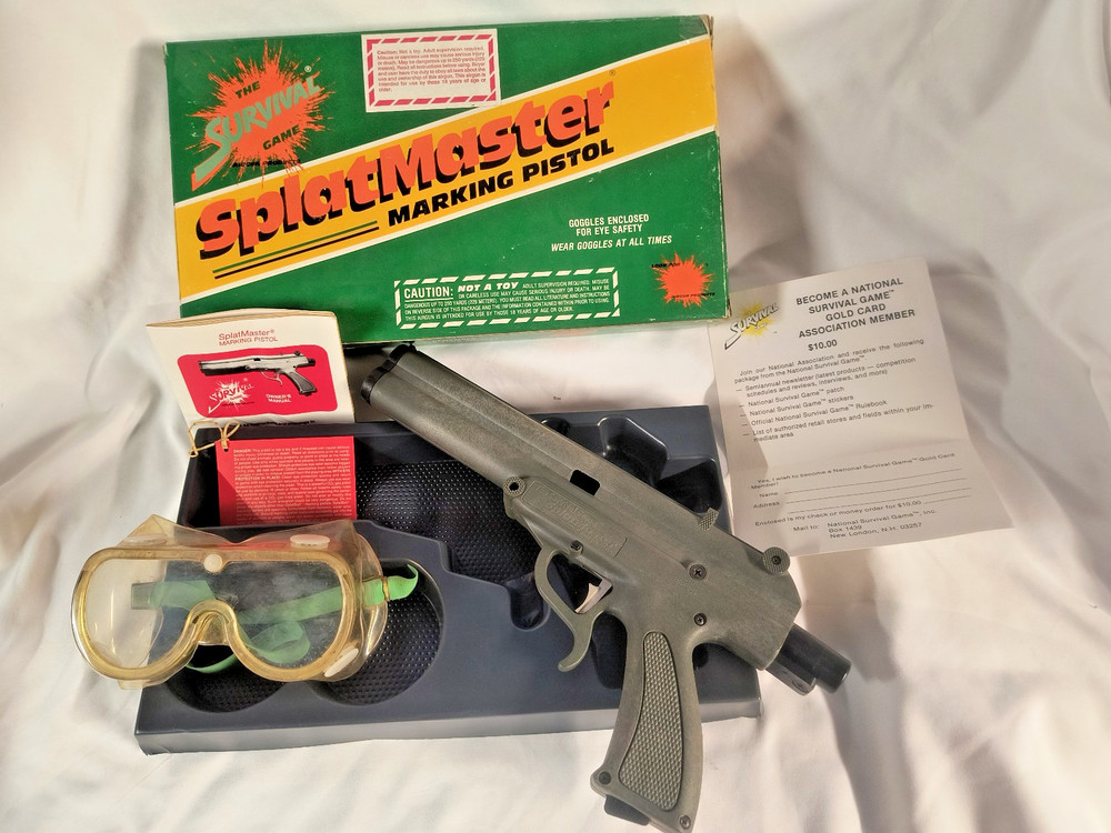 VINTAGE SPLATMASTER PAINTBALL GUN