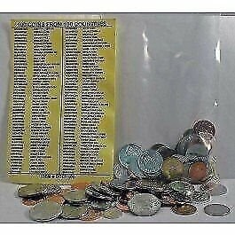 100 World Foreign Coins From 100 Different Countries. FREE identifier list!