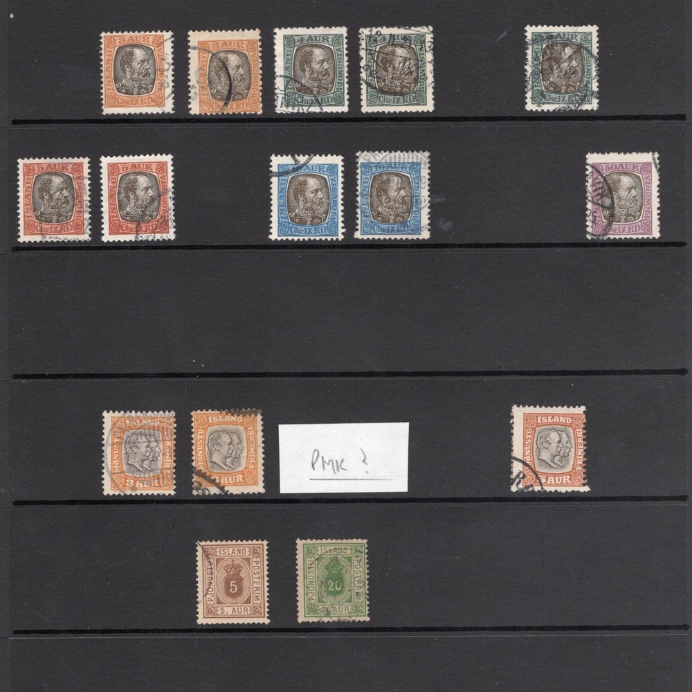 ICELAND OLD USED STAMP COLLECTION