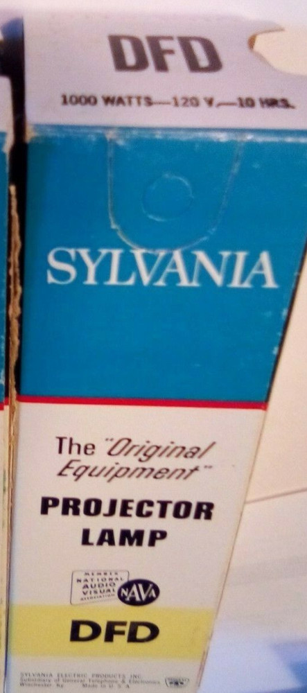 Sylvania DFD projector Light bulb 120 volt 1000 watt projection lamp blue top