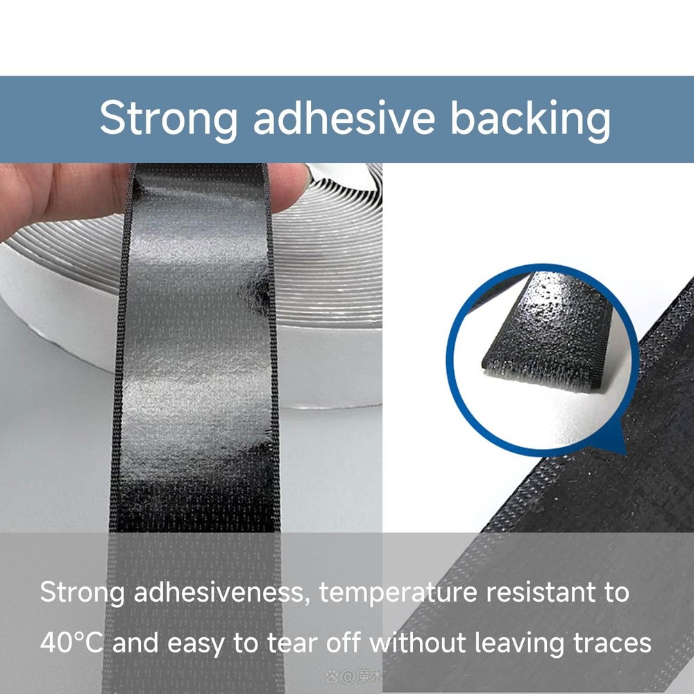 Strong Sticky Heavy Duty Hook and Loop Interlocking Tape Strips with Adhesive