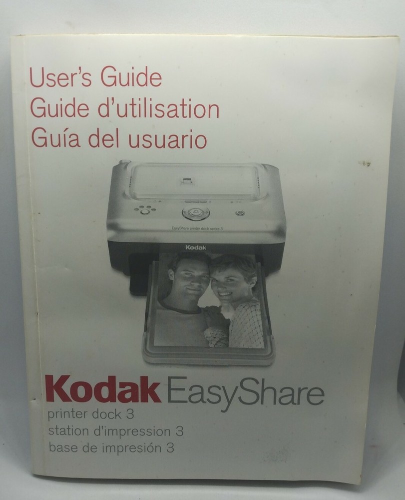 Kodak EasyShare printer dock 3 User's Instruction Guide Manual
