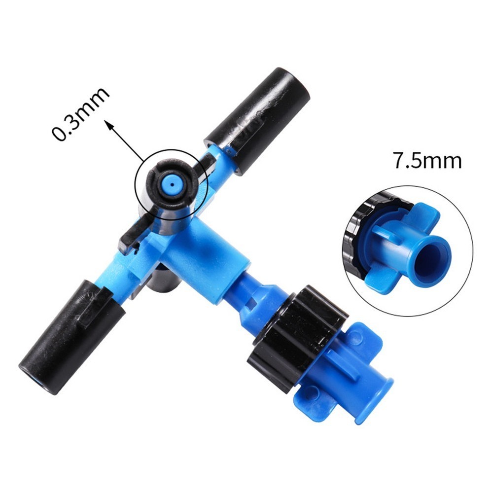 Atomizing Sprinkler with Four Outlet Design for Optimal Water Distribution