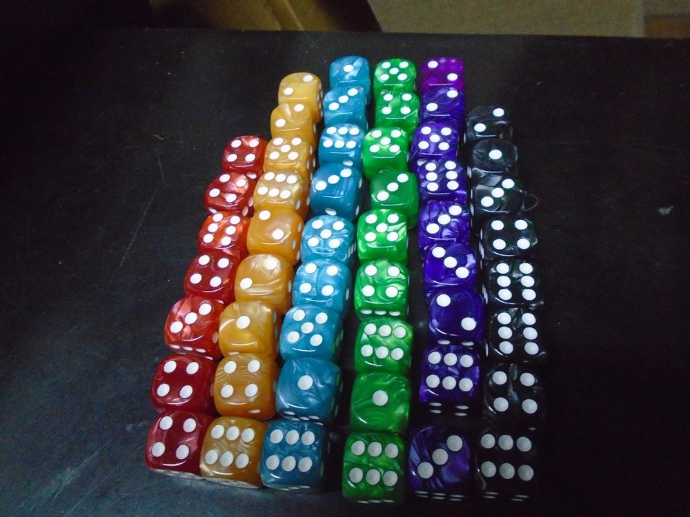 Swirl/Marbled Dice Lot (50)