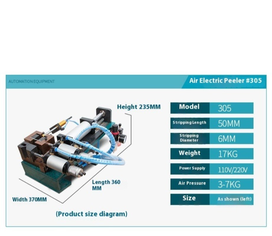 Wire Stripping and Peeling Pneumatic Peeling Machine Cable Sheathing Terminal