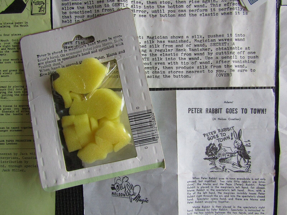 Magic trick instructions 1970's and tricks !