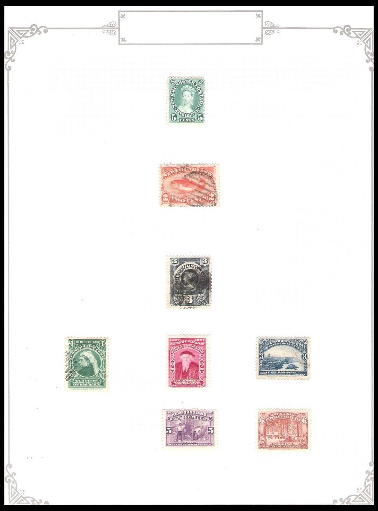 NEW FOUNDLAND MINT & USED COLLECTION ON 8 PAGES (M/U)