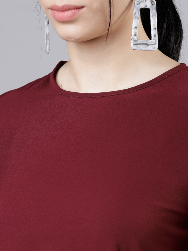 Fours Burgundy Solid Top