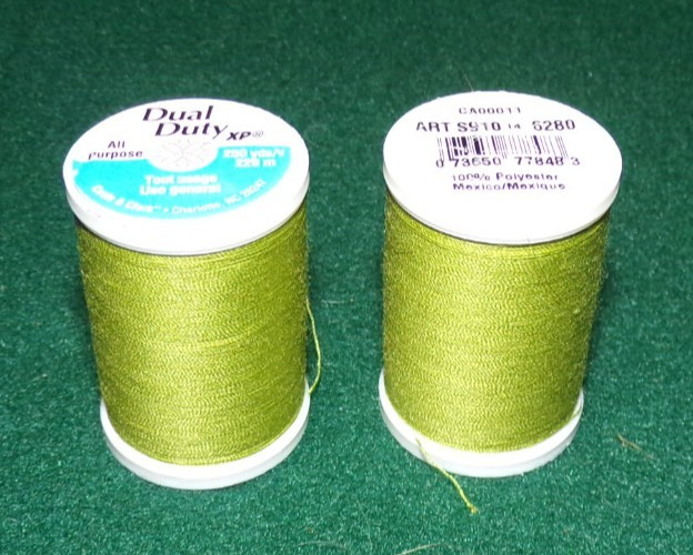 Dual Duty All Purpose Polyester Thread, 250 yards, New Leaf (6280)