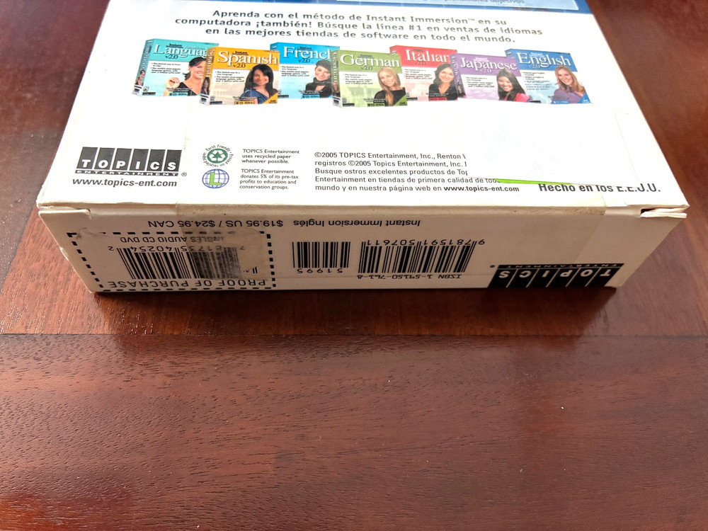 Instant Immersion Inglés 8 Audio CD Deluxe Edition Language Learning Course