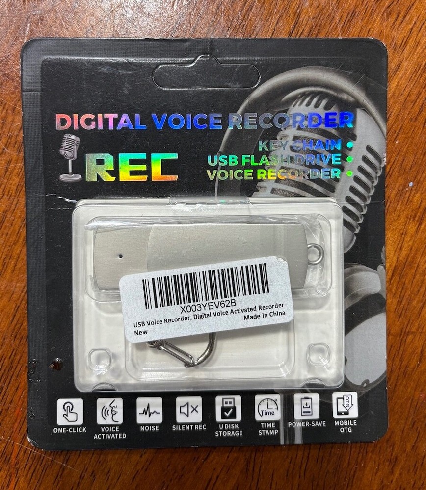 Digital Voice Recorder - Key Chain USB Flash Drive