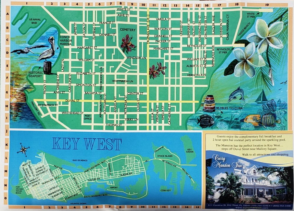 2010 Key West's Finest Fold Out Map & Souvenir Guide