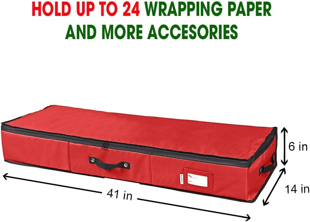 Primode Wrapping Paper Storage Container | Gift Wrap Organizer under Bed | 41”X1
