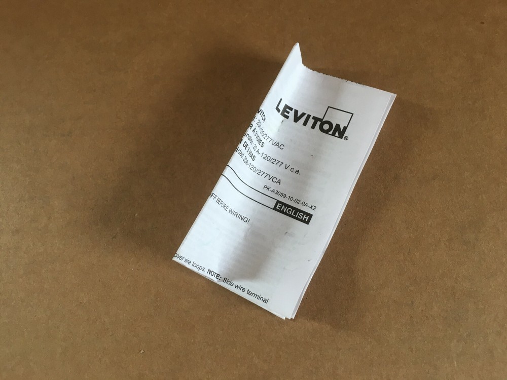 Leviton A1223-2W Antimicrobial Treated Toggle, 3-Way AC Quiet Switch, White