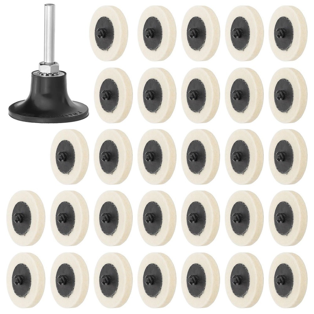 Approximately 8mm thick Disc Polishing Buffing Pads Sanding Wheels Holder