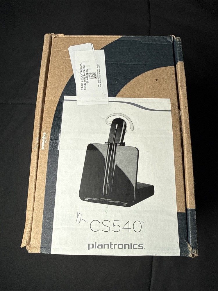 PLANTRONICS Poly CS540 Wireless DECT Headset Black - Open Box