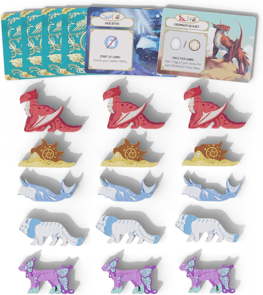 Wondrous Creatures Board Game, Worker-Placement & Tableau Building Strategy Game