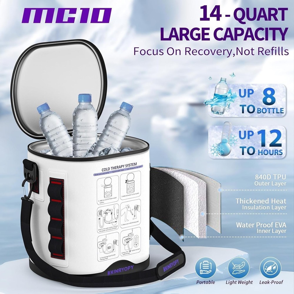 Cold Therapy Machine Shoulder Ice Therapy System Timer Quiet Portable