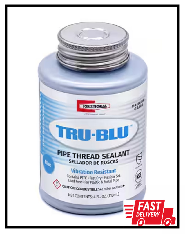 4 Oz. Tru-Blu Pipe Thread Sealant with PTFE