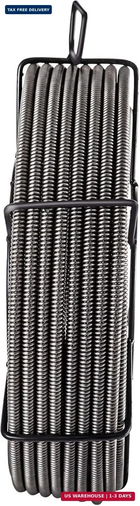 VEVOR Drain Cleaning Cable 75ft x 3/8 inch Solid Core Cable Sewer Cable, Drain A