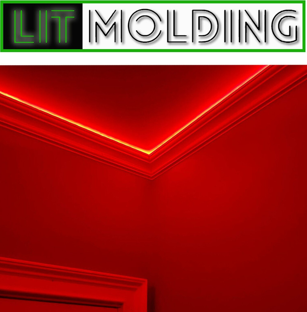 LED Indirect lighting Crown Molding, Music sync, Alexa, Google, & remote control