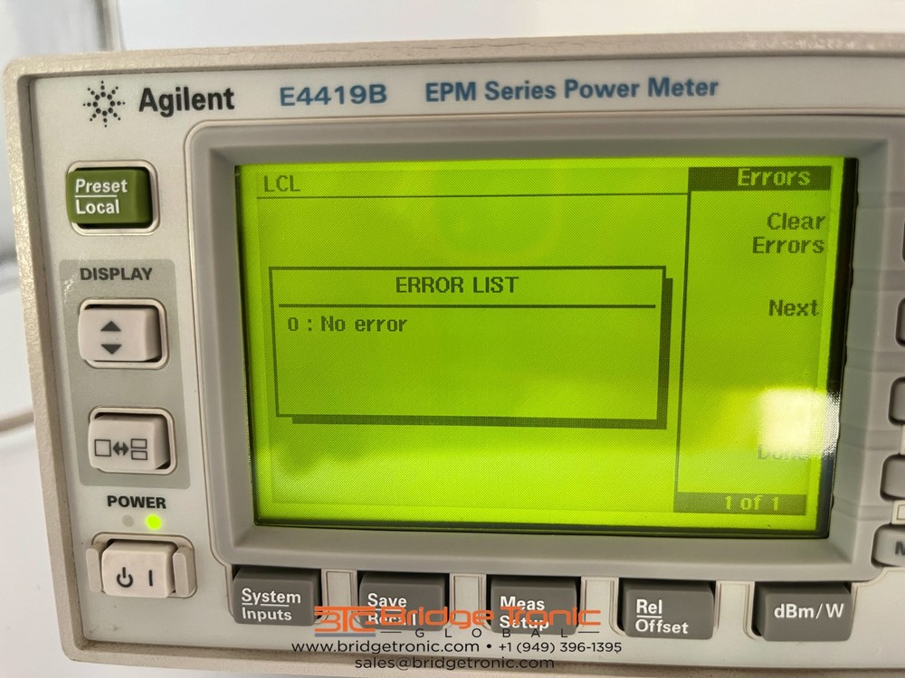 Agilent E 4419 B Power Meter