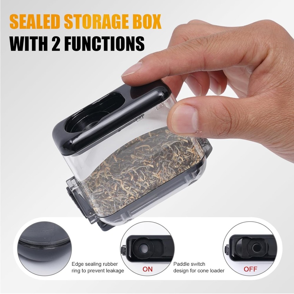 Portable Tobacco Blunt Roller & Cone Loader - Manual Joint Roller with Rolling P