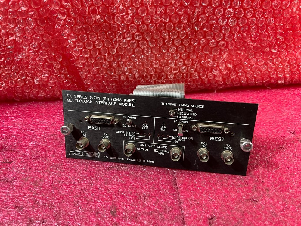 ADTECH SX/12 DATA LINK SIMULATOR INTERFACE MODULE