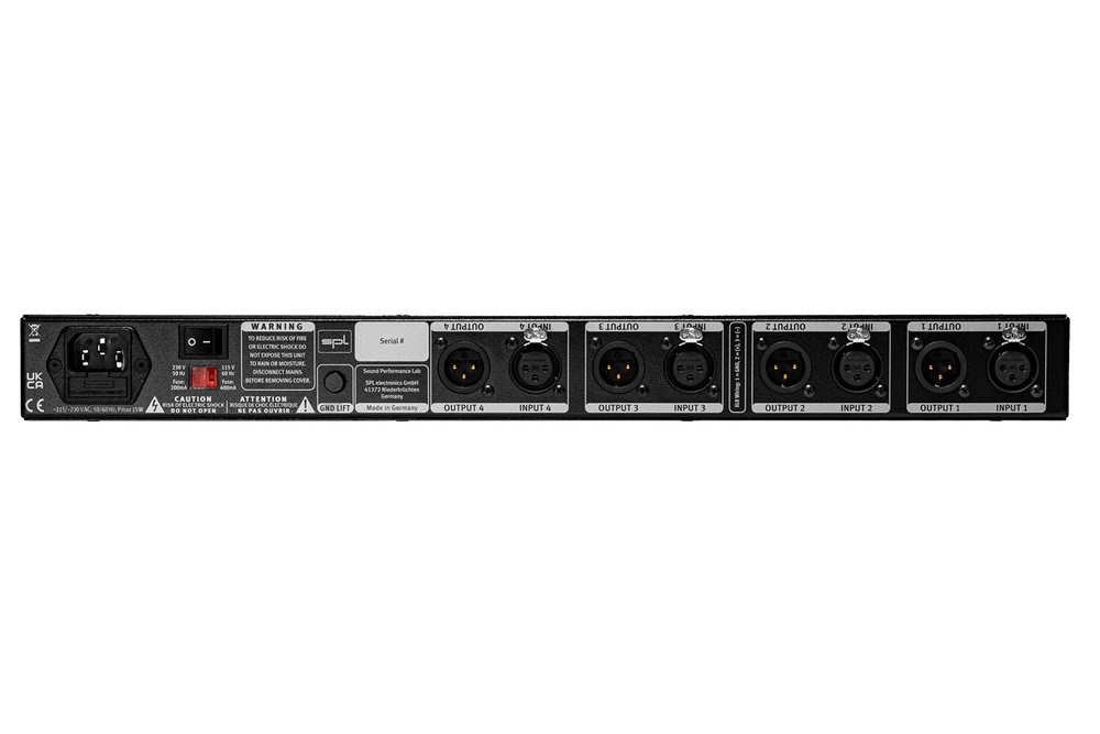 SPL Transient Designer 4 Mk2 4-Channel Dynamic Effect Processor 19" Rack-Mount