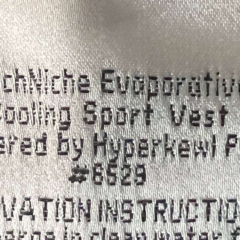 TechNiche Evaporative HyperKewl Plus Cooling Sport Vest Men's L #6529