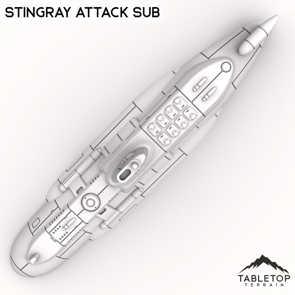 Stingray Attack Sub - Small Scale Mech Wargames 6mm 8mm