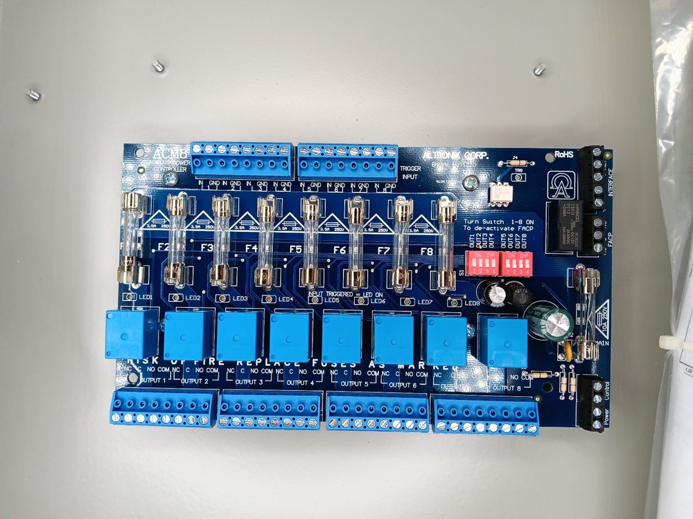 Altronix ACM8E 8 Output Access Power Controller w/ Fire Alarm Interface