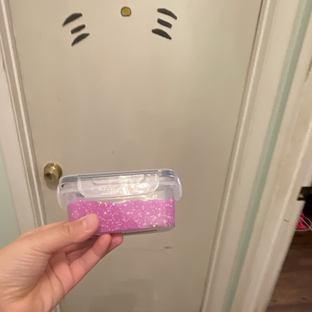 Strawberry birthday cake slime ￼